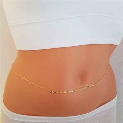 stomach chain gold|pretty little thing body chain.